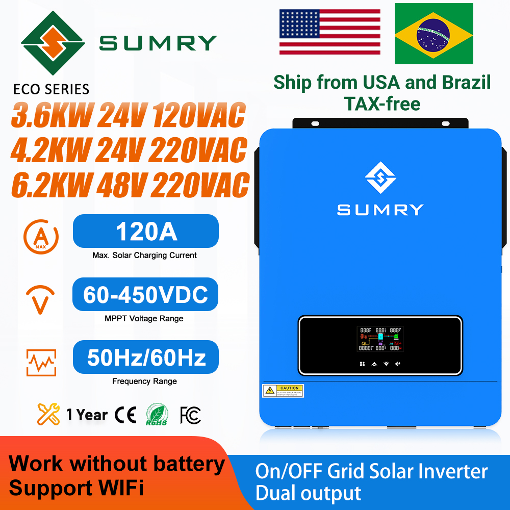 Flexible Solar Panel - SUMRY 3.6kw 4.2kw 6.2kw ON/off Gird