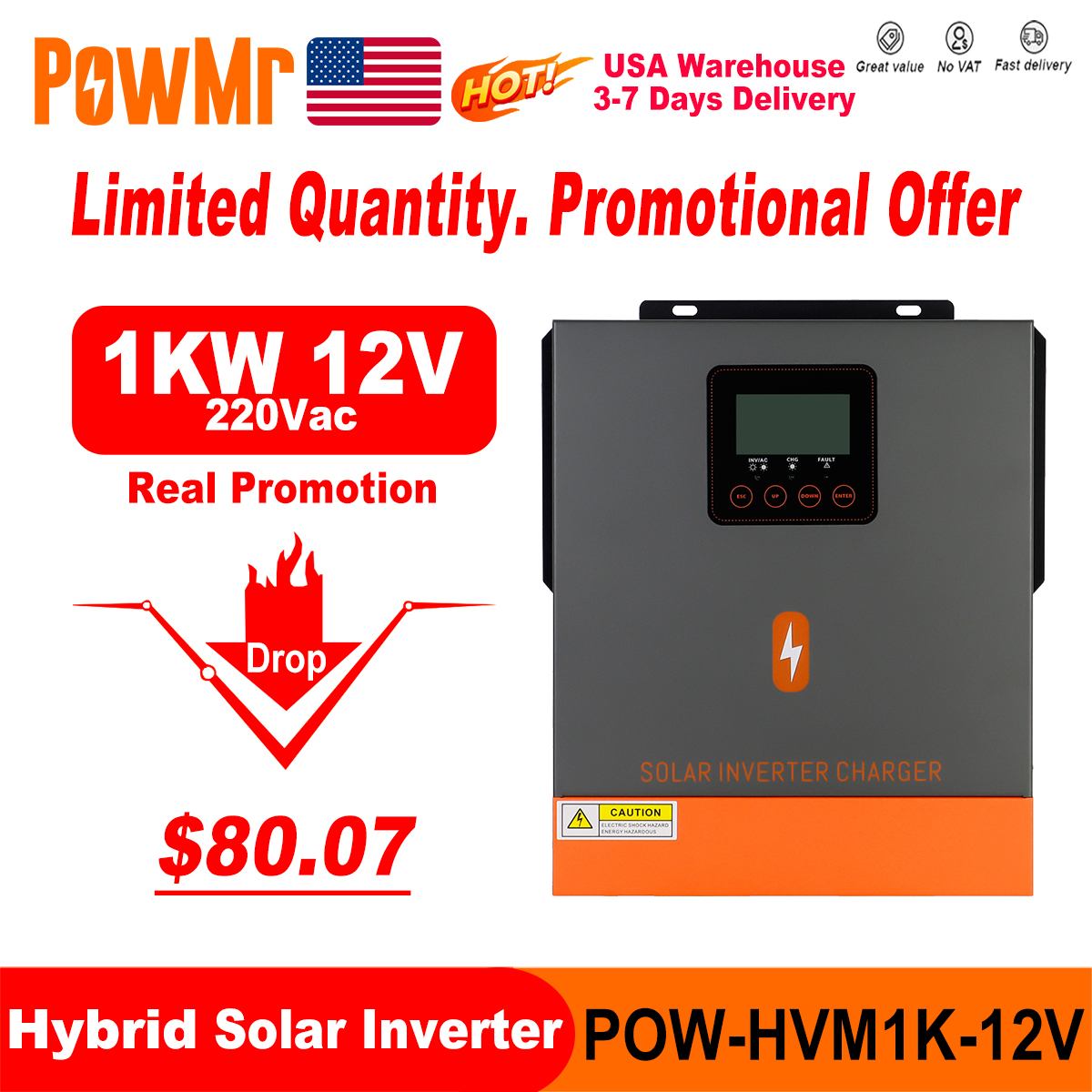 Clearance Sale 1KW Hybrid Sola - Flexible Solar Panel avis et prix