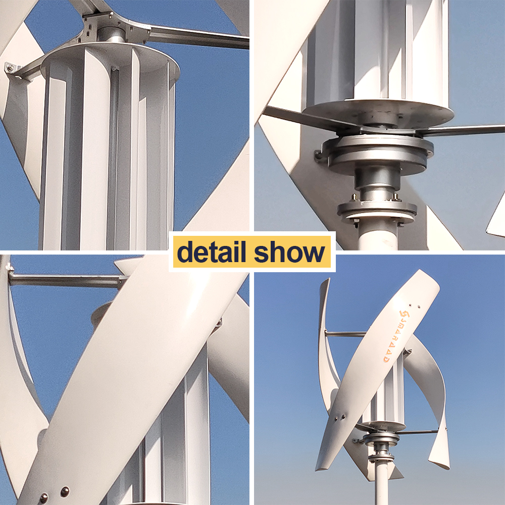 2000W 2KW Vertical Axis Wind T - Wind Solar Hybrid Kit avis et prix