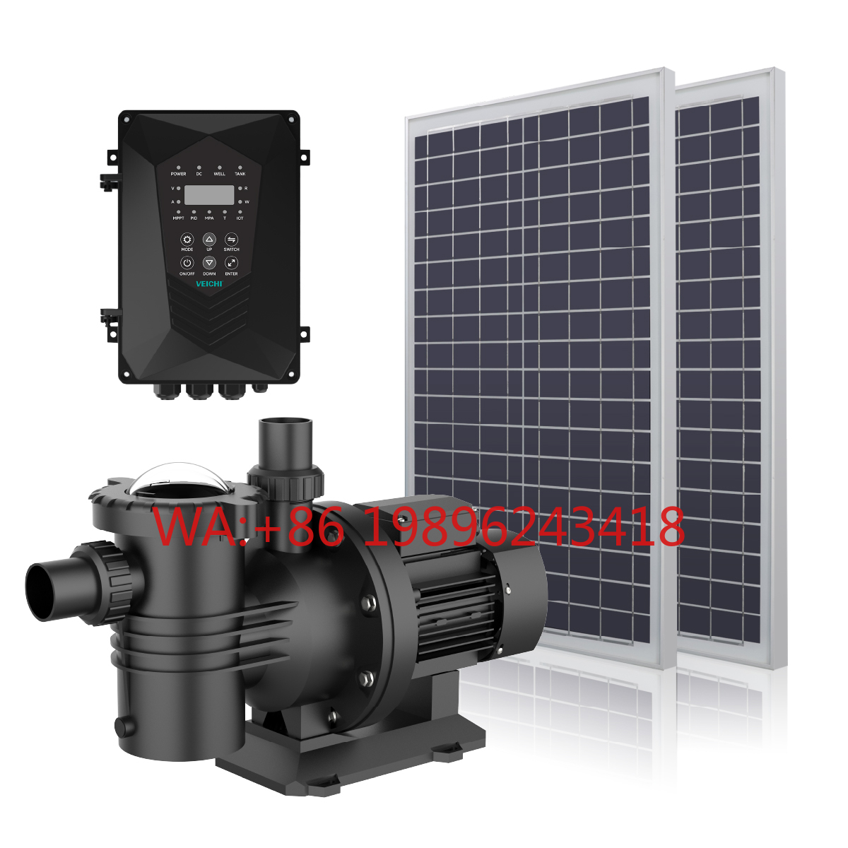 VEICHI AC DC Hybrid Powered In - Solar Water Pump avis et prix