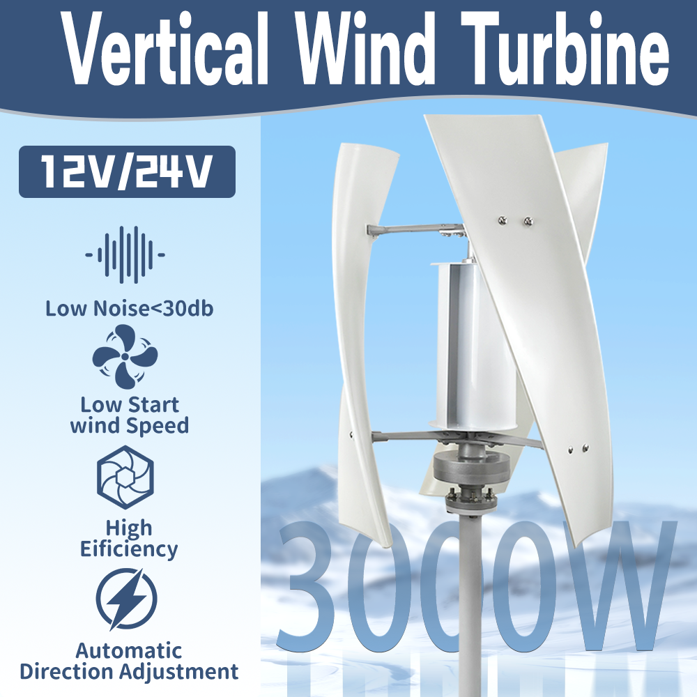 3kw Vertical Axis Windmill 12v - Wind Solar Hybrid Kit avis et prix