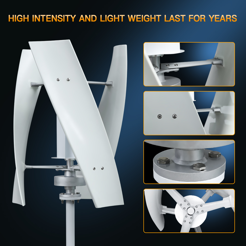 3KW 5KW Vertical Axis Wind Tur - Wind Solar Hybrid Kit avis et prix