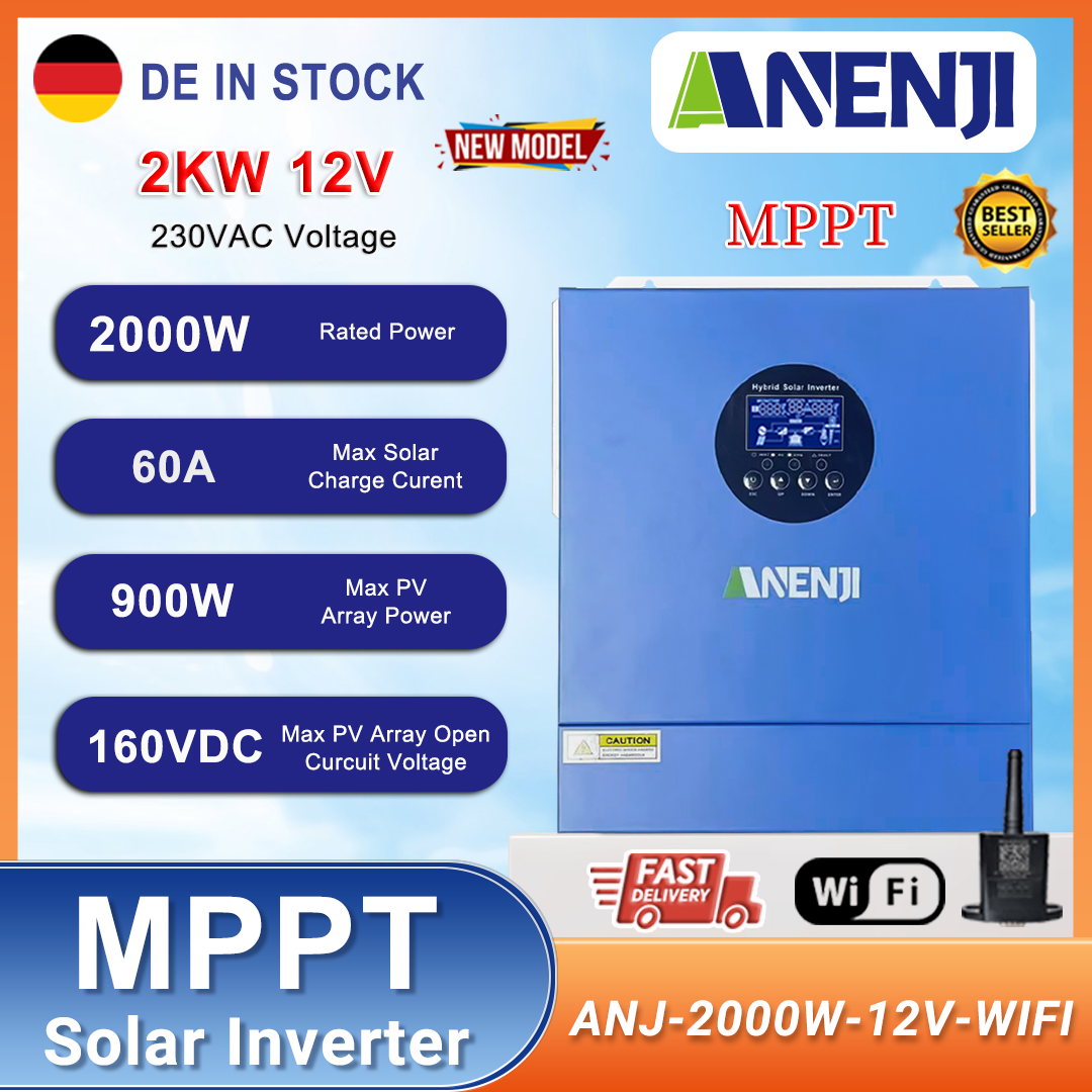 2KW 12V Hybrid Solar Inverter  - Flexible Solar Panel avis et prix