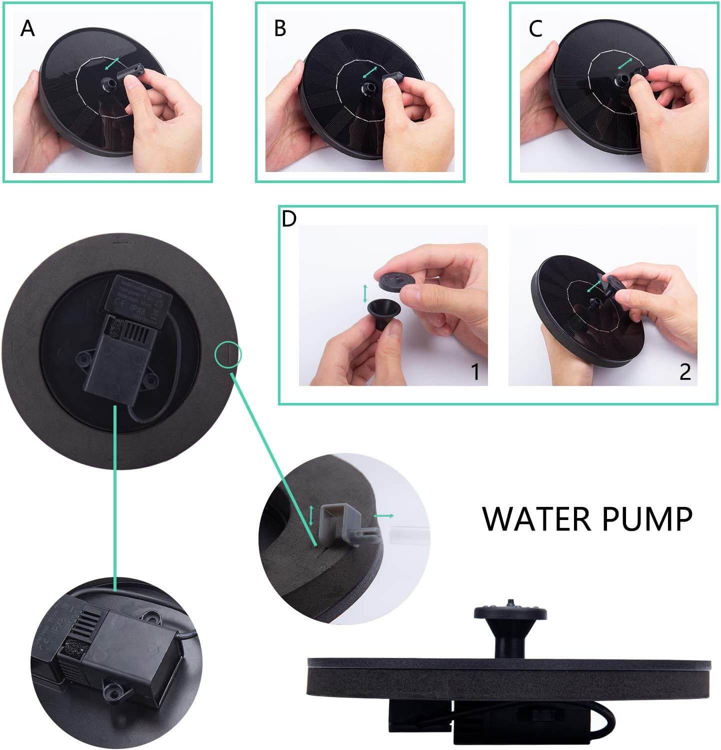 Solar Power Water Fountain Pum - Solar Water Pump avis et prix