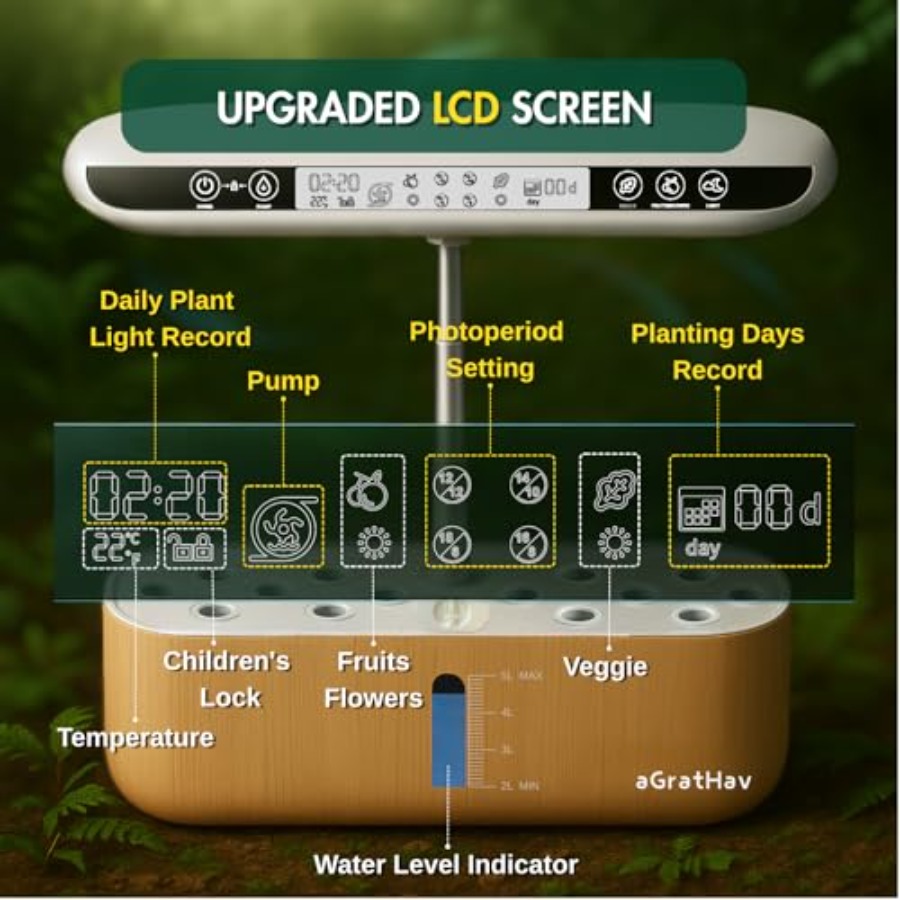 Hydroponics Growing System Kit - Solar Water Pump avis et prix