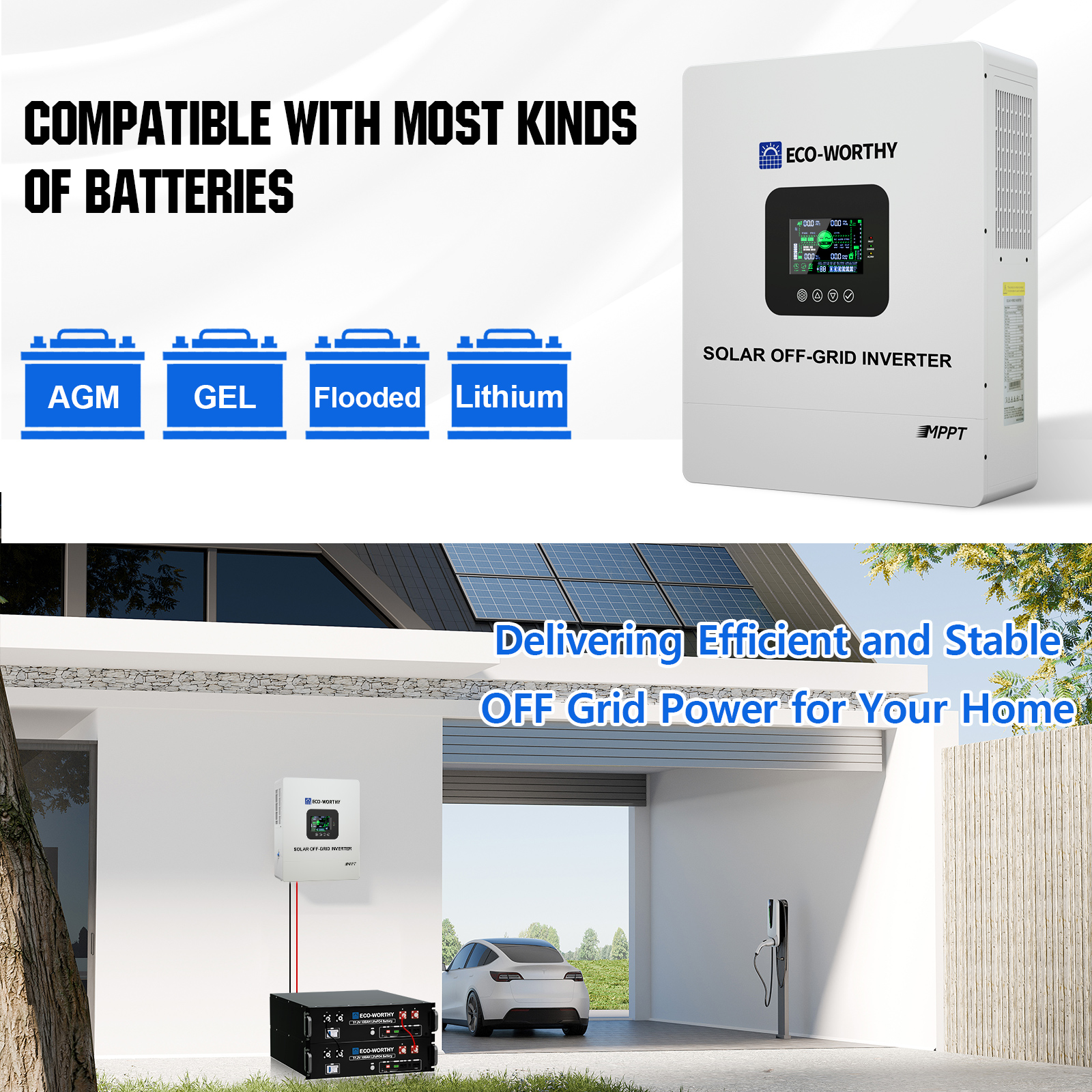 ECO-WORTHY UL1741 5000W 48V So - Flexible Solar Panel avis et prix