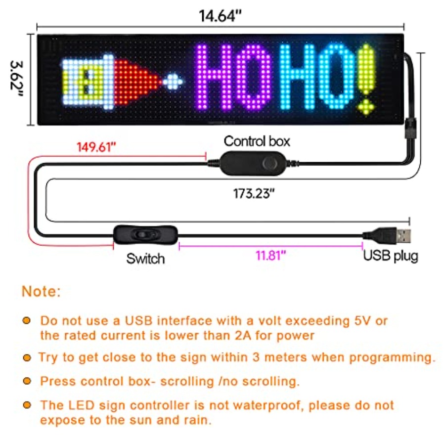 LED Matrix Panel Bluetooth APP - Flexible Solar Panel avis et prix